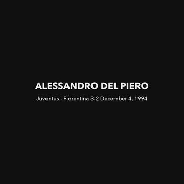 En video med Juventus F.C. - Alessandro Del Piero fodbold plakaten fra Great Moments kollektionen - Olé Olé