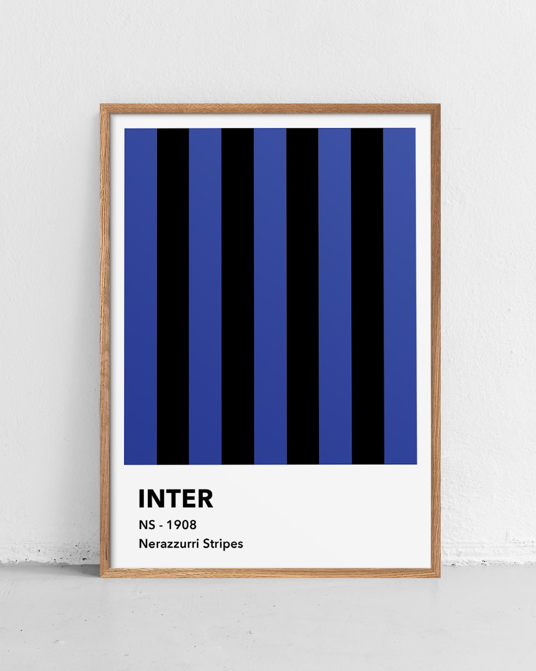 Inter - Nerazzurri Stripes | Ikoniske fodboldplakater | Olé Olé, image size:1080x1350