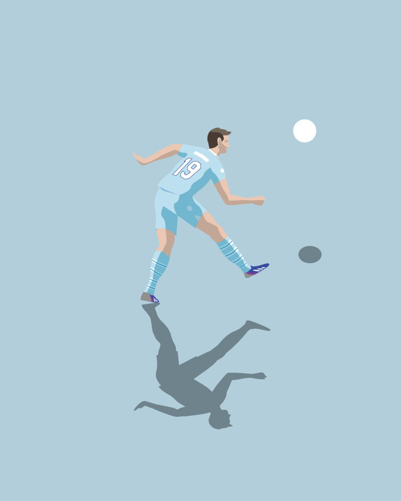 En S.S. Lazio fodbold plakat med Senad Lulic fra Great Moments kollektionen zoomet ind - Olé Olé